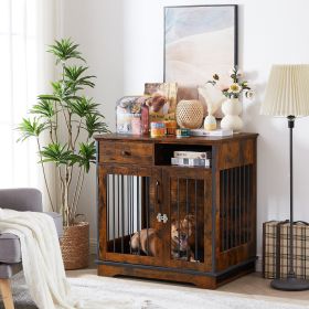 Indoor pet crate end tables;  decorative wooden kennels