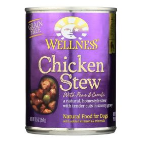 Wellness Pet Products Dog Food 12 12.5oz cans