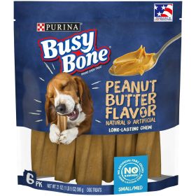 Purina Busy Bone Peanut Butter Chew Treats for Dogs,
