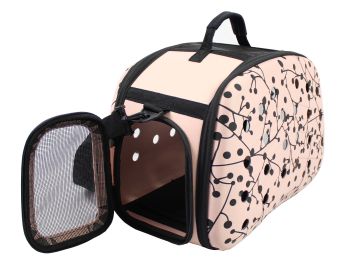 Perforated,Lightweight, Collapsible, Military Grade Transportable Designer Pet Carrier