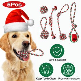 Christmas Dog Rope Chew Toys