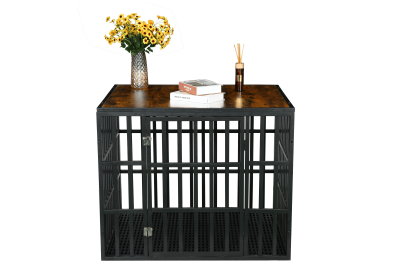 HEAVY DUTY PLAYPEN WITH COVER, METAL FENCE CRATE INDOOR OUTDOOR