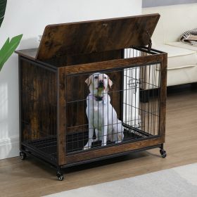 Pet furniture that can be used as a crate 38.3"L X 23.4"W X 32"H