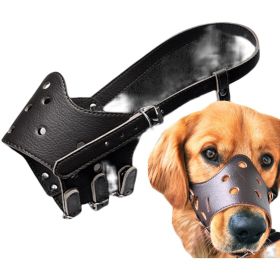 Anti-bite,  Pet Dog Mouth Cover, Bark Stopper Dog Mask (Color: Black, size: S)