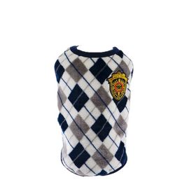 Vintage Plaid Large Dog Thermal Vests (Type: LHNDBPE954GRAYL)