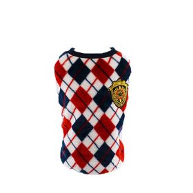 Vintage Plaid Large Dog Thermal Vests (Type: LHNDBPE954REDXXL)