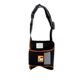 Velcro Dog Muzzle, Adjustable, Breathable, Anti-Bite, Anti-Bark, Cloth Muzzle (Color: Black, size: L)