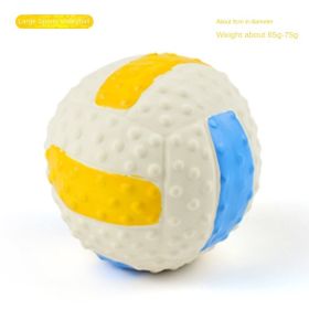 Natural Latex Rubber Dog Balls;  Soft ;  Bouncy & Durable (Colour: Large Latex Volleyball)
