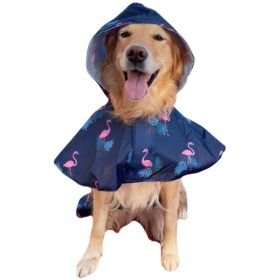 Waterproof Cape for Large and Small Dogs, Windproof Raincoat, Poncho for Pets (Type: FlamingoS)