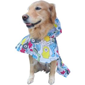 Waterproof Cape for Large and Small Dogs, Windproof Raincoat, Poncho for Pets (Type: MonsterXL)