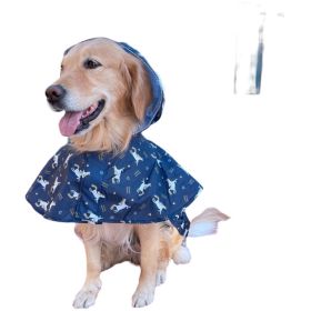 Waterproof Cape for Large and Small Dogs, Windproof Raincoat, Poncho for Pets (Type: Unicorn2XL)