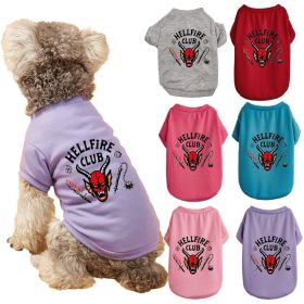 Pet Dog Halloween Cosplay, Crewneck Bull T-shirts (Type: Red bullM)