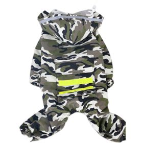 Four-Legged, Waterproof All-Inclusive, Raincoat for Pets (size: CAMOUFLAGE-5XL)