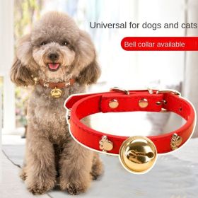 Leather Pet Collars (Color: Brown, size: Xl)