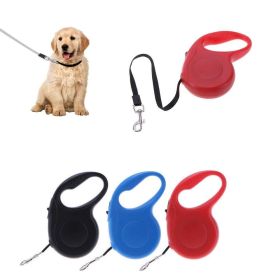 Durable Nylon Dog Leash, Automatic Retractable, Dog Lead Extending Puppy Walking (Color: Red, size: 5m)