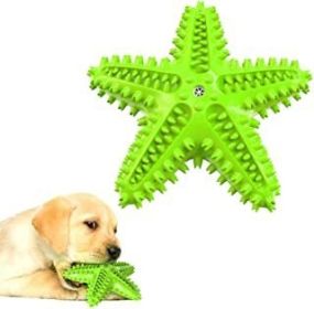 Dog Chew Toys, Interactive Treats, Squeaky Dog Teething Toys, (Color: Green)