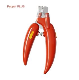 Ai Wo Pet Nail Knife, LED Blood Thread, (Specifications: Chili Red - PLUS)