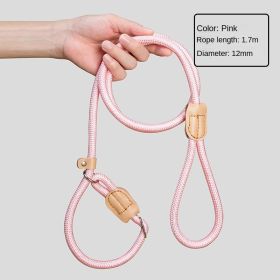 Amazon's best-selling pet products, nylon traction rope wholesale (Colour: P Chain - Pink (12MM))