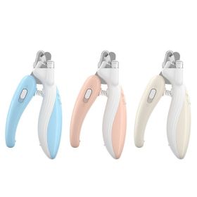 Ai Wo Pet Nail Clipper, LED Electric Nail Grinder, (Specifications: Light blue, Colour: Little Whale)