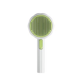Pumpkin comb, cat comb, dog needle comb, floating hair remover, (Colour: Sunflower Comb - New Bud Green)