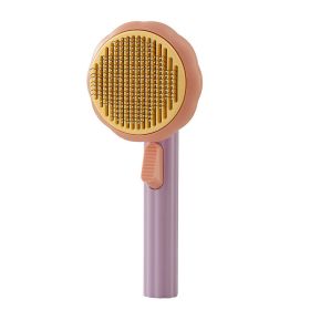 Pumpkin comb, cat comb, dog needle comb, floating hair remover, (Colour: Pumpkin Comb - Purple)