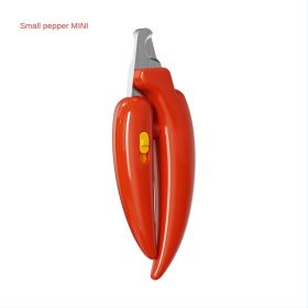 Ai Wo Pet Nail Knife,  LED Electric Nail Grinder (Specifications: Chili Red - MINI)