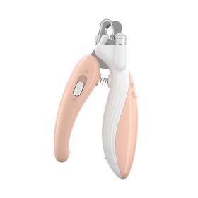 Banana pet nail clippers, LED blood thread pet products, (Specifications: Little Whale Style - Peach Noodles)