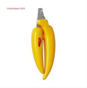 Ai Wo Pet Nail Knife,  LED Electric Nail Grinder (Specifications: Pepper Yellow - MINI)