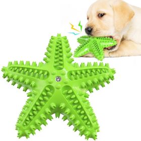 Sea Star Shaped Dog Toothbrush with Sound (Ships From: CN, Color: C)