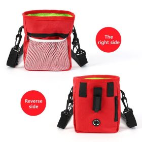 Dog Treat Pouch, Dog Training Treat Pouch, (Color: Red)