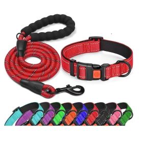 No Pull Dog Harness; Adjustable Nylon Dog Vest & Leashes For Walking Training; Pet Supplies (Color: Red, size: Xs)