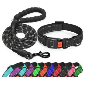 No Pull Dog Harness; Adjustable Nylon Dog Vest & Leashes For Walking Training; Pet Supplies (Color: Black, size: Xs)