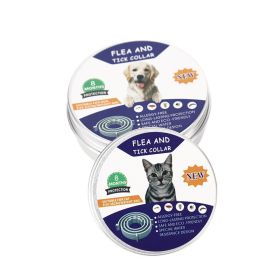Flea & Tick Collar for Cats and Dogs; 2 Pack;  Adjustable length (Colour: Purple-Cans, size: Cat - Length 39Cm)