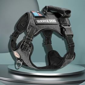 Pet Harness And Leash Set For Dog & Cat; Adjustable No Pull Service Dog Vest Harness For Walking (Color: Red, size: Xl)