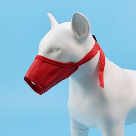 2pcs Dog Mouth Cover Adjustable Anti bite; Anti bark; Anti accidental Eating Dog Mask Pet Supplies Wholesale (Specifications: 7 # mouth circumference 24cm, Colour: Red)