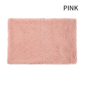 Dog Bed And Extra Matching Cover Sheet Dog Crate Pad Ultra Soft Dog Bed Mat Washable Pet Kennel Bed With Non-Slip Bottom Fluffy Plush Sleeping Mat For (Color: Pink, size: 2Xl)