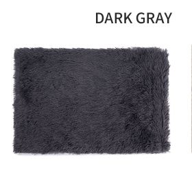Dog Bed And Extra Matching Cover Sheet Dog Crate Pad Ultra Soft Dog Bed Mat Washable Pet Kennel Bed With Non-Slip Bottom Fluffy Plush Sleeping Mat For (Color: Dark Gray, size: 2Xl)