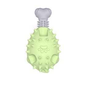 Dog Chew Toys, Indestructible, Durable Squeaky Teeth Grinder (Color: Green)