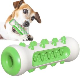 Dog Squeaky Toys, Tough Toothbrush Dog Chew Toy, Nearly Indestructible (Color: Green)