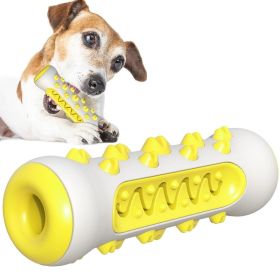 Dog Squeaky Toys, Tough Toothbrush Dog Chew Toy, Nearly Indestructible (Color: Yellow)