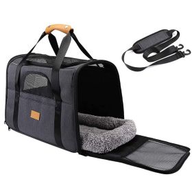 Portable Cat Carrier,  Airline Approved (Color: Black)
