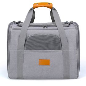 Portable Cat Carrier,  Airline Approved (Color: Gray)
