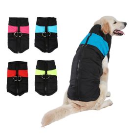 Windproof,  Waterproof Dog Jacket, Warm Dog Vest, Cold Weather Pet Apparel (Color: Blue, size: 2Xl)