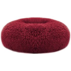 Pet Dog Bed, Soft Warm Fleece,  Sofa Bed Cushion L Size (Color: Red, size: L)