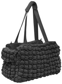 Pet Life 'Bubble Vogue', Fashion Designer Pet Carrier (Color: Black)