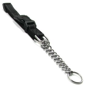 Martingale, Safety and Training Chain Dog Collar (Color: Black, size: small)