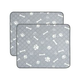2Pcs Washable Pet Pee Pads, Reusable Potty Mats, Machine Washable (size: M)