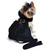 Dog Coat Harness  Fur Collar with Matching Leash